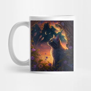 Feline Sunset Serenade Mug